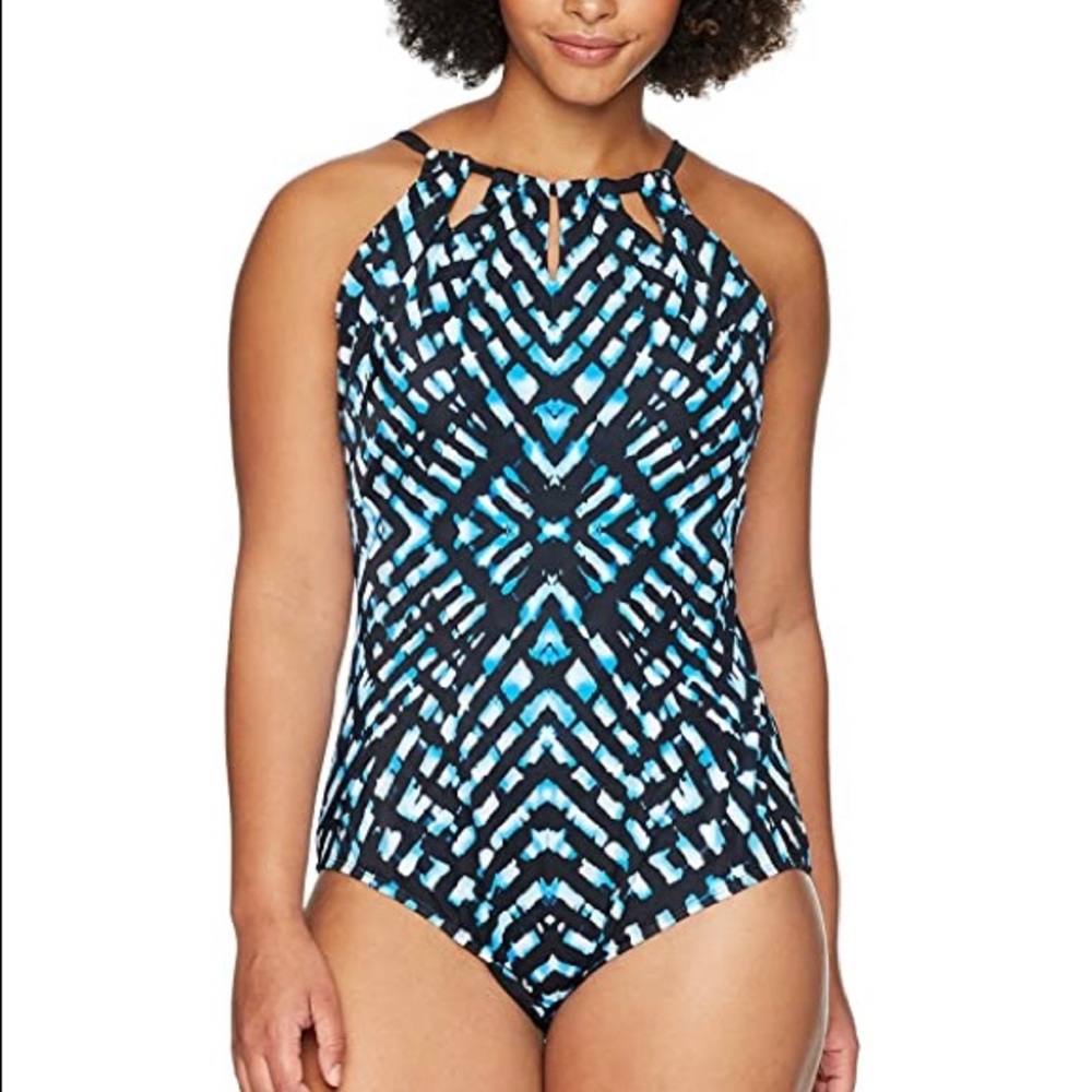 New Coastal Blue Control One-Piece Swimsuit size 2XL